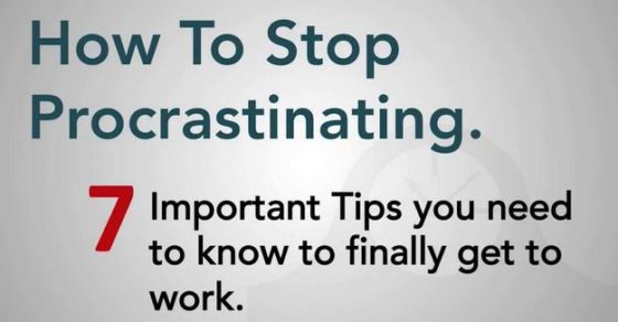 How To Stop Procrastinating