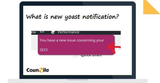 What is new yoast notification