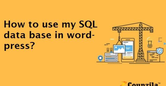 How to use my SQL data base in word-press