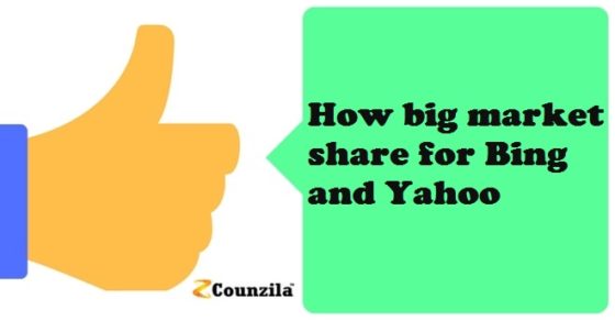 How big market share for Bing and Yahoo